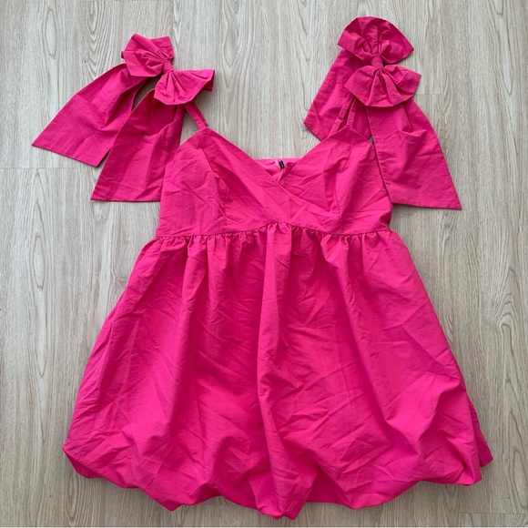 Bow shoulder bubble hem baby doll plus size dress nwot - Picture 4 of 4